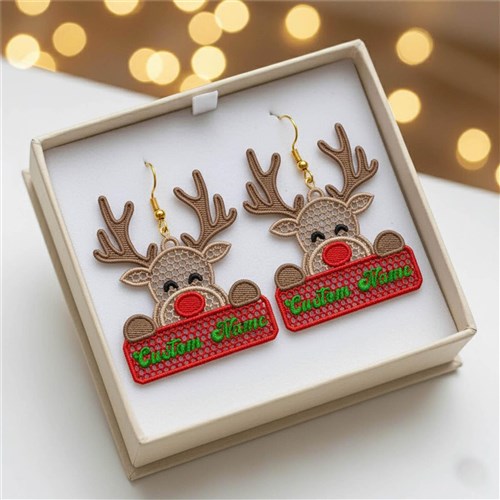 FSL Reindeer Personalized Ornament
