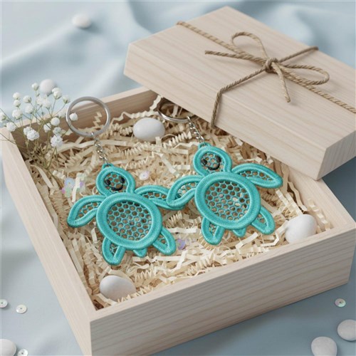 FSL Aqua Turtle Keychains