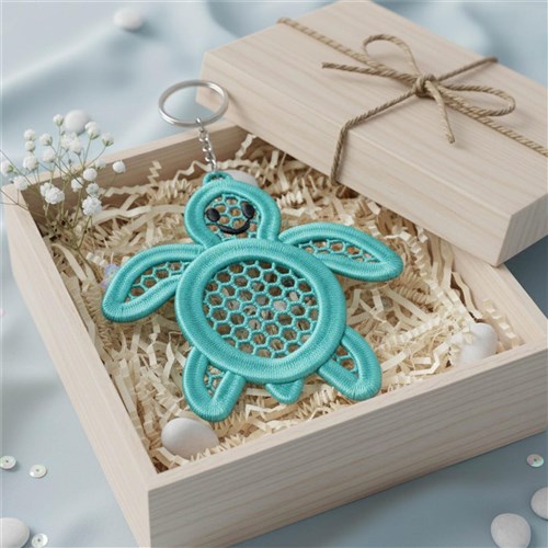 FSL Aqua Turtle Keychains