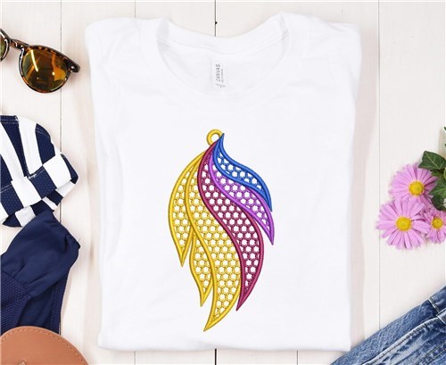 FSL Colorful Feather Earrings