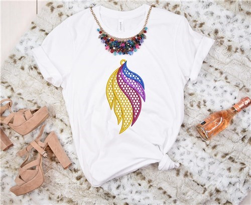 FSL Colorful Feather Earrings