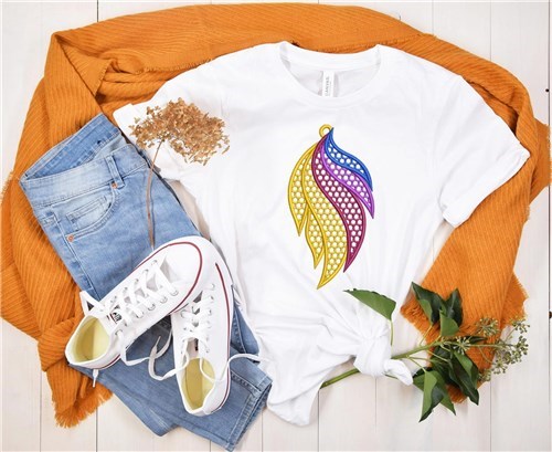 FSL Colorful Feather Earrings