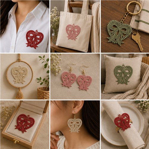 FSL Heart Charm