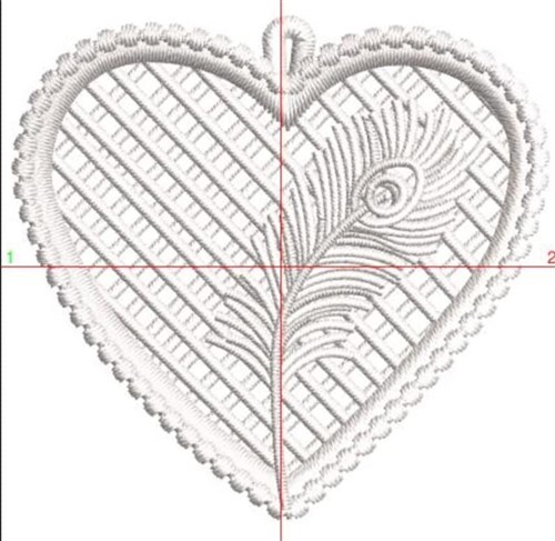 FSL Heart Lattice Earring