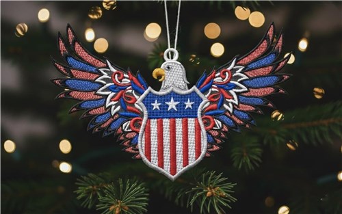 Patriotic Eagle Crest