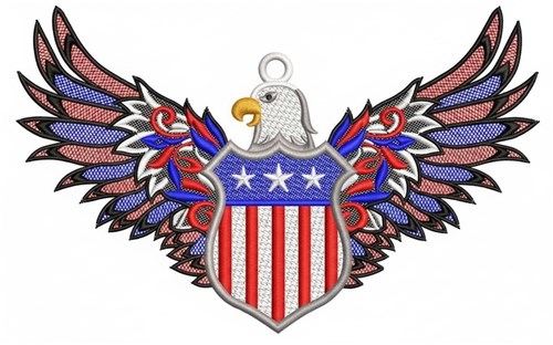 Patriotic Eagle Crest
