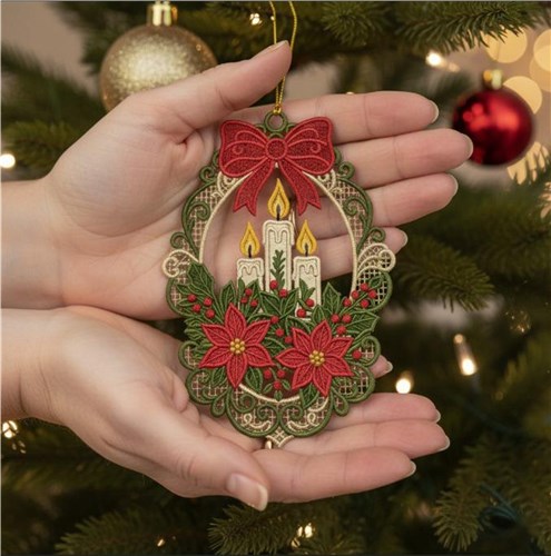 Holiday Candle Wreath