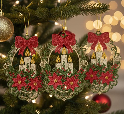 Holiday Candle Wreath