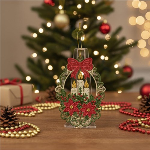 Holiday Candle Wreath
