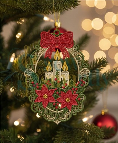 Holiday Candle Wreath