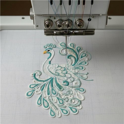 Regal Peacock Flourish
