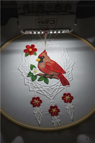 Cardinal Dreamcatcher