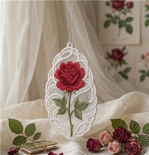 Enchanted Rose Ornament