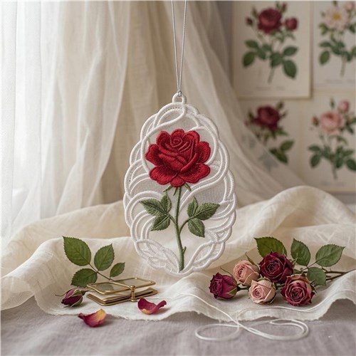 Enchanted Rose Ornament
