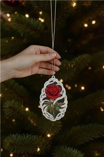 Enchanted Rose Ornament