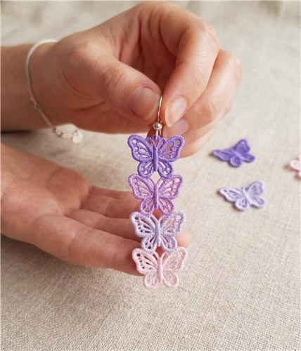 Three Butterfly Earrings