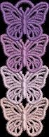 Three Butterfly Earrings