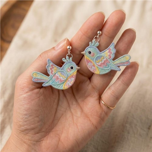 Colorful Bird Earrings