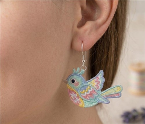 Colorful Bird Earrings
