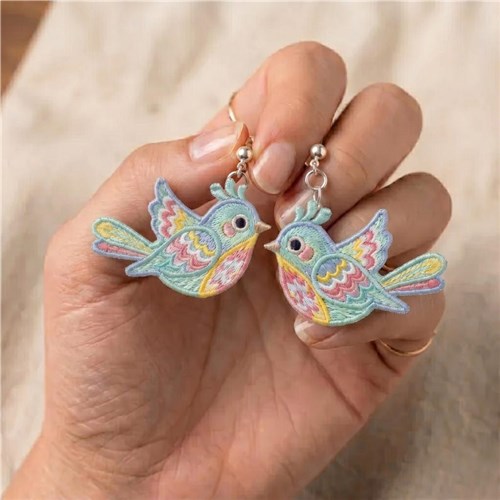 Colorful Bird Earrings