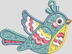Colorful Bird Earrings