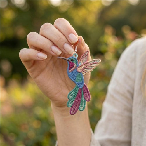 Hummingbird Earring Colorful