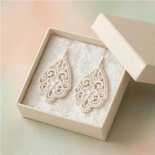 Teardrop Lace Earrings