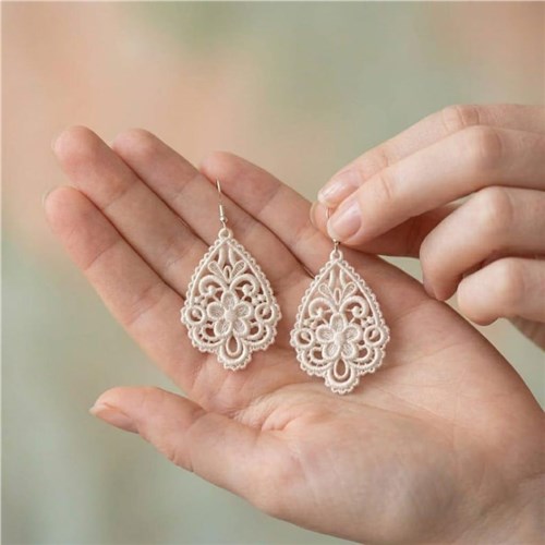 Teardrop Lace Earrings