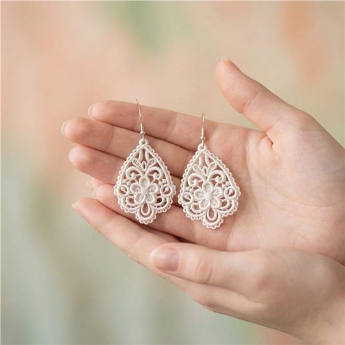 Teardrop Lace Earrings