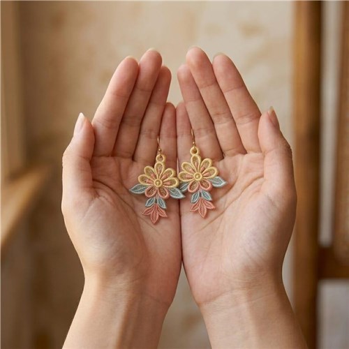 Flower Earrings Elegant