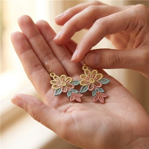 Flower Earrings Elegant
