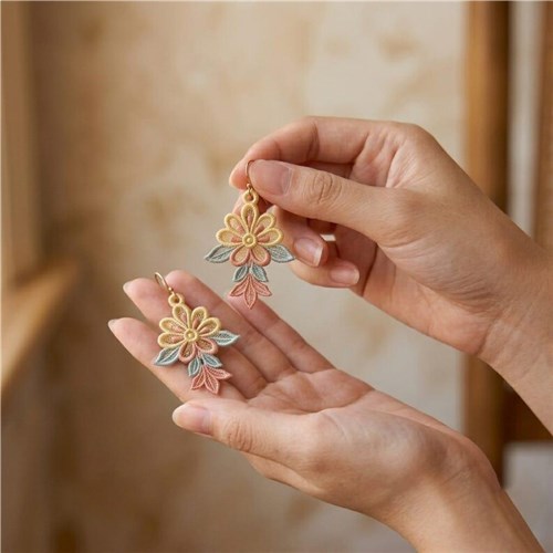 Flower Earrings Elegant