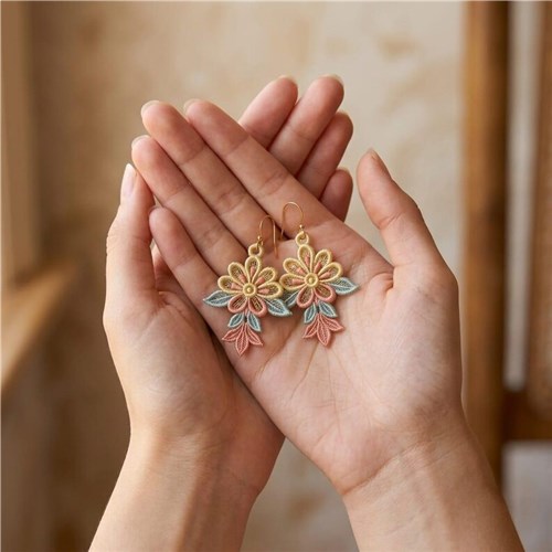 Flower Earrings Elegant