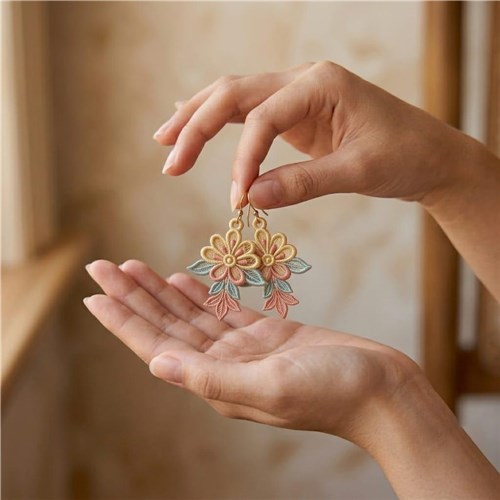 Flower Earrings Elegant