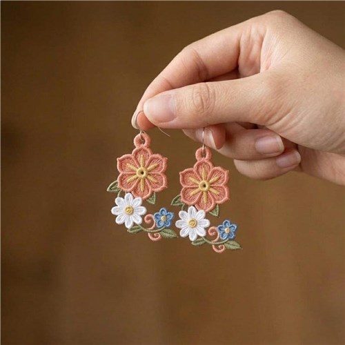 Floral Dangle Earrings