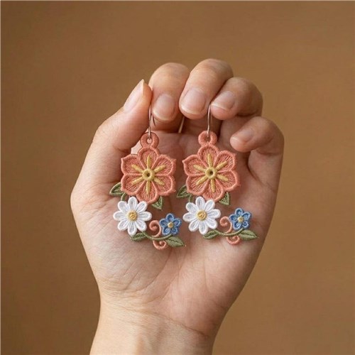Floral Dangle Earrings