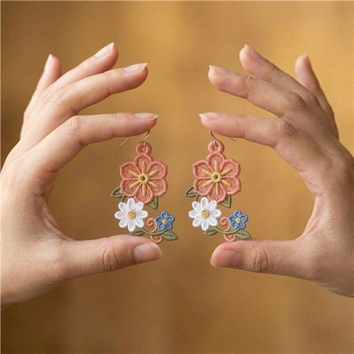 Floral Dangle Earrings