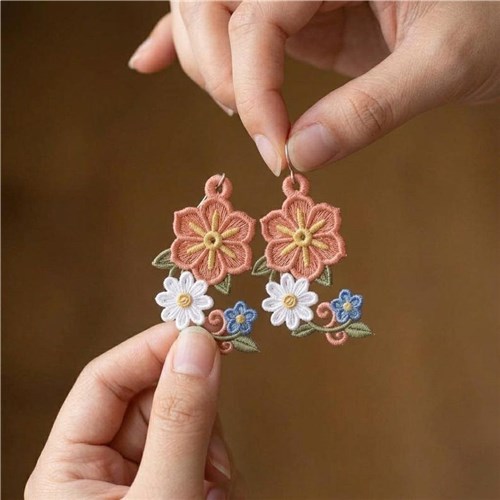 Floral Dangle Earrings