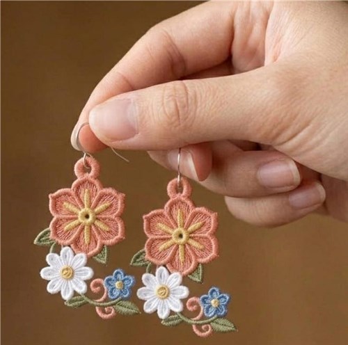 Floral Dangle Earrings