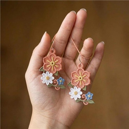 Floral Dangle Earrings