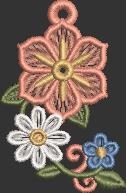 Floral Dangle Earrings