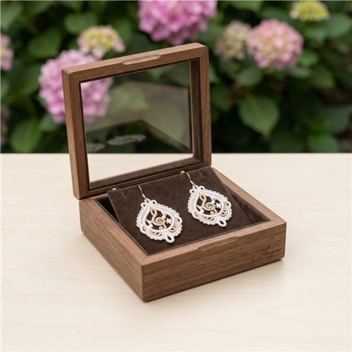 Lace Teardrop Earrings