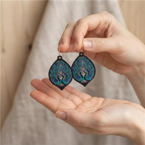 Leaf Earrings Rustic