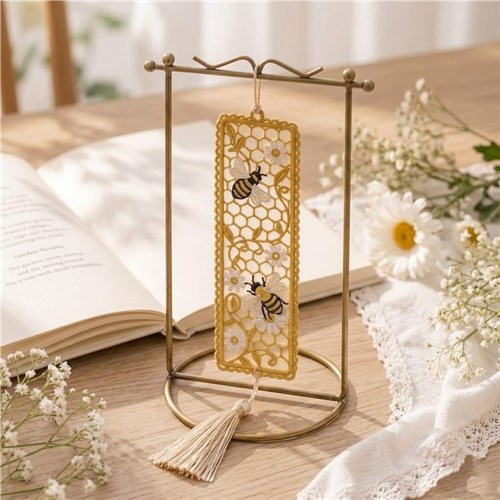 Bee Bookmark Floral