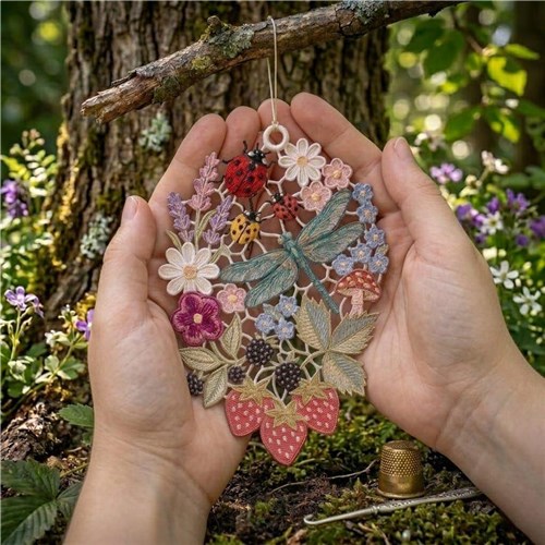 Dragonfly Floral Garden