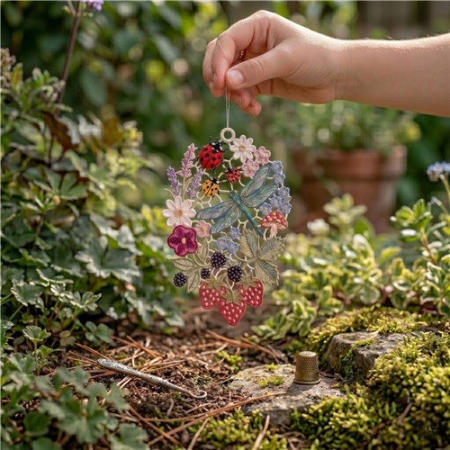Dragonfly Floral Garden