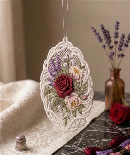 Rose and Lavender Lace