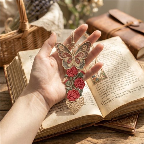 Butterfly Floral Bookmark