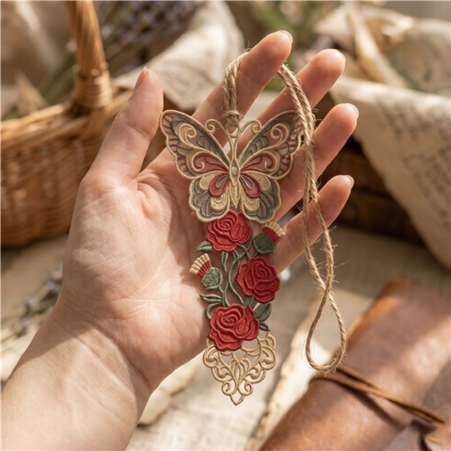 Butterfly Floral Bookmark
