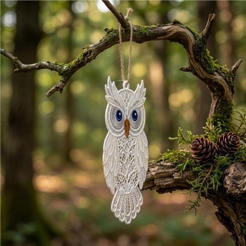Owl Lace Ornament